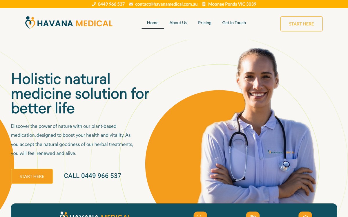 Screenshot of Havana Medical (havanamedical.com.au)